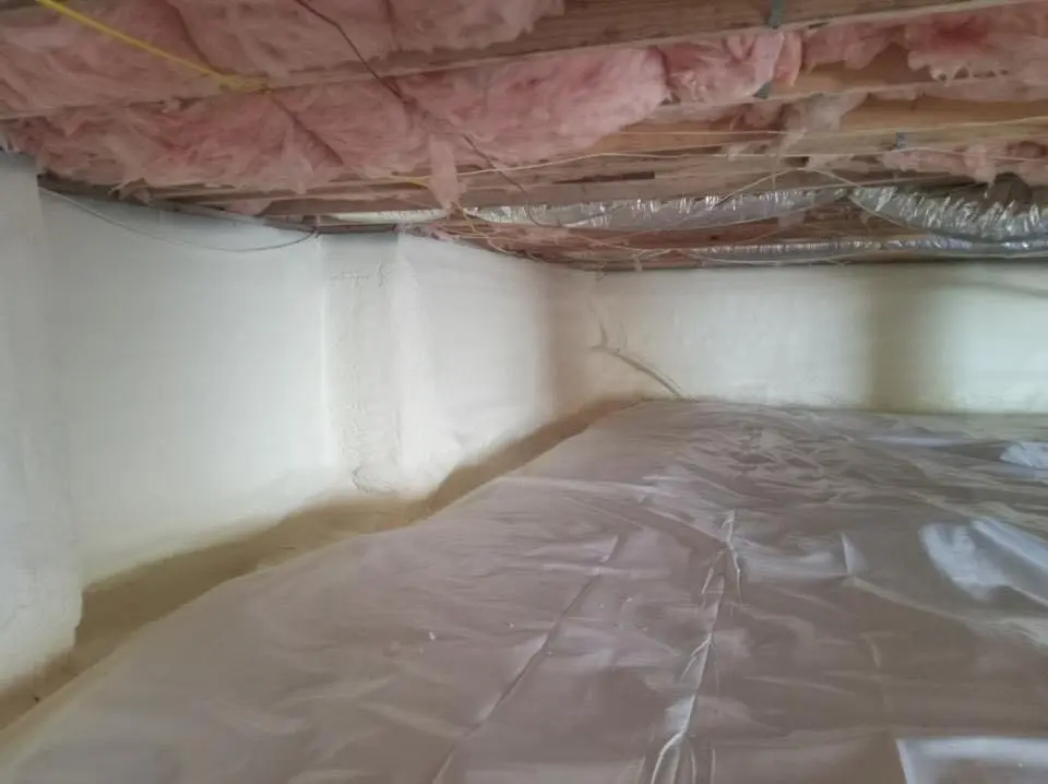 Crawl space encapsulation with closed-cell spray foam for Spray Foam Roofing in Bonne Terre
